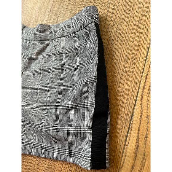 Joie Shorts Black Tuxedo Stripes plaid/houndstooth Size 4 - Picture 6 of 11